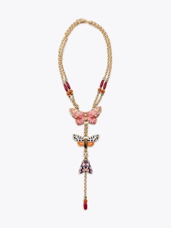 After seeing @Zara Larsson on @Vogue I had to put my  NWT Zara Beaded Butterfly Necklace